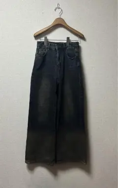 ジーパン　長ズボン　デニム　古着　ヴィンテージ　ワイドパンツ