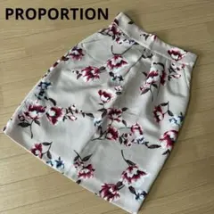 ⭕️プロポーション サイズ2 花柄　バックファスナー　裏地あり