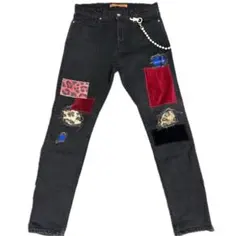 STUDIO SEVEN パッチワークデニムパンツ