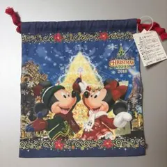 ディズニー クリスマス 2010 ミッキー ミニー 巾着