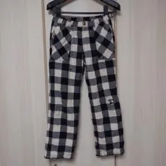 丸高衣料　130 厚手あったかチェックパンツ