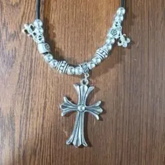 ネックレス ヴィンテージ 十字架 ダイヤ クロムハーツ silveクロス 925