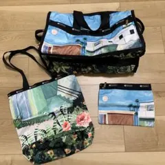 レスポートサック ポール&ジョー　ボストンバッグ、ポーチ、トート3点セット