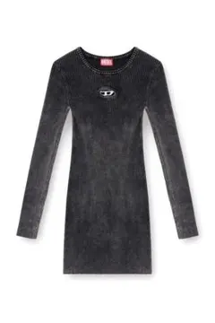 DIESEL m-anchorage-ls ニットドレスダークグレーXXSサイズ