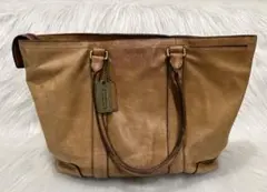 COACH 本革ブラウントートバッグ