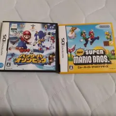【712】New スーパーマリオ・マリオ&ソニック　DSソフト2点セット