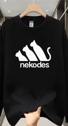 M半袖【nekodes】ネコで生きる宣言Tシャツ｜ゆるくて強い ユニセックス