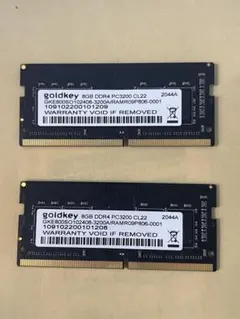 goldkey 8GB DDR4 PC3200 CL22ノートPC 8GBメモリ 2026年最新】goldkey gbの人気アイテム - メルカリ