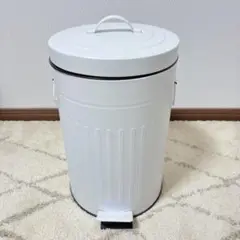 北欧　ダストボックス　ゴミ箱　円型　ホワイト