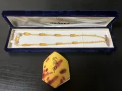 本鼈甲　べっ甲　江崎べっ甲店　ネックレス　昭和レトロ