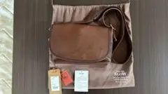 【本革】SLOW ブラウン レザー ショルダーバッグ