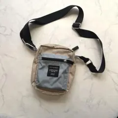 ユカ様マリメッコ　ショルダーバッグ ブルー&ベージュ　　CASH＆CARRY