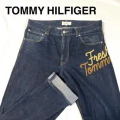 極美品✨トミーヒルフィガー刺繍 セルビッジ デニム Fresh Tommy