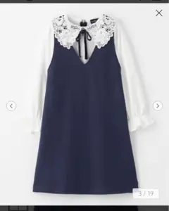 未着用 110 卒園入学用フォーマルワンピ 紺 United arrows