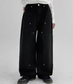 ワイドデニムパンツ