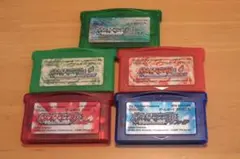 ゲームボーイアドバンス ポケットモンスター ５本セット