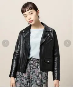 美品！BY シープレザー ライダースジャケット