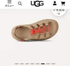 UGG ゴールデングロウ サンダル 美品のサムネイル