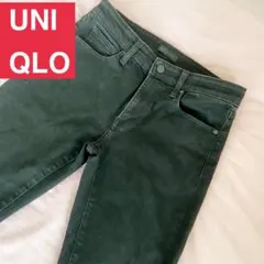 ユニクロ　UNIQLO パンツ　メンズ　L ストレッチ　スキニー　黒　デニム