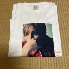 RED Tシャツ プリント付き ホワイト