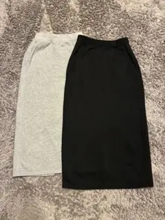 GU ヘビーウェイトスウェットナロースカート2点セット