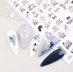 英字ネイルシール 韓国風 Y2K