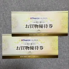 【最新・匿名】ヤマダ電機 お買物優待券 10,000円分