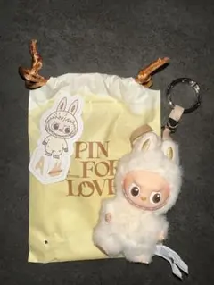 ラブブ LABUBU PIN FOR LOVE ミニラブブ イニシャル 【A】
