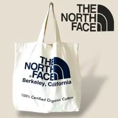 ノースフェイス　100%オーガニックコットン製　トートバッグ。