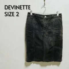 DEVINETTE ドゥヴィネット デニム ミニタイトスカート 美品【121】