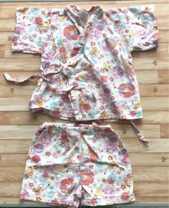 値下げ！甚平★女の子★ピンク★サイズ80★浴衣