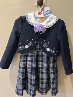 女の子　卒園式　入園式　入学式　４点セット　フォーマル　110サイズ　刺繍入り