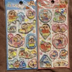 「海外限定ライセンス有り新作」ウォーターシール　しんちゃん 2枚セット　ラスト