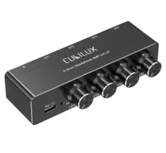 3.5mm イヤホン アンプ 4ウェイ ステレオ ヘッドホン ミニ オーディオ