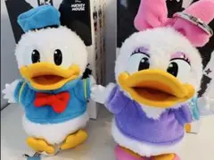 【POP MART】Disney ドナルドデイジーぬいぐるみ キーホルダーセット