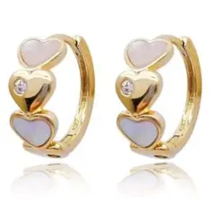 リングピアス レディース 人気 耳飾り ピアス 18金 k18 ジルコニア★