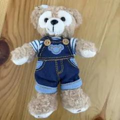 ディズニーシー　ダッフィー　ぬいぐるみバッジ　デニムオーバーオール　2016