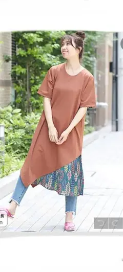 チチカカ　美品　2way アシメワンピ　着心地抜群　スカート　ジャケット　コート
