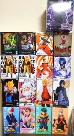 ナルト　鬼滅の刃　ドラゴンボール　まとめ売り 14点 新品未開封品】ジャンプ系フィギュア14点 鬼滅の刃 ナルト