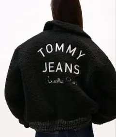 TOMMY JEANS ボアジャケット ブラック新作　新品