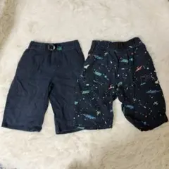 グローバルワーク　宇宙柄 ハーフパンツ GLOBALwork　2点セット