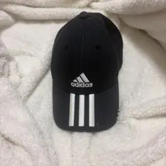 adidas ブラック キャップ ストライプ