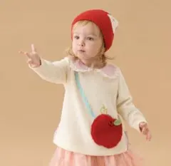 【新品未開封】Baby Cheer リンゴポシェットトレーナー 110cm