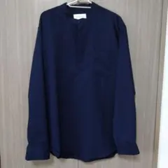 ノーカラー シャツ