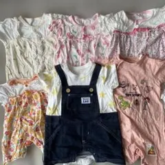 ベビー　半袖ロンパース　50〜70㎝　春夏　まとめ売り　綿100%