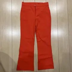 ZARA オレンジ フレアパンツ Sサイズ