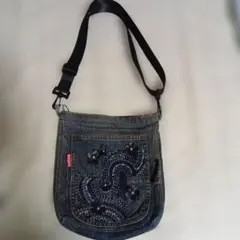 BEN DAVIS デニム ショルダーバッグ （リメイク品）のサムネイル