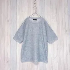 【CHRISTIANORANI】半袖Tシャツ トップス カットソー 麻混 LL