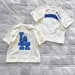 新品　2枚セット　兄弟　姉妹　ドジャース　半袖Tシャツ　90cm 100cm