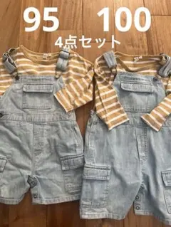 OshKosh デニムショートオーバーオール　セット